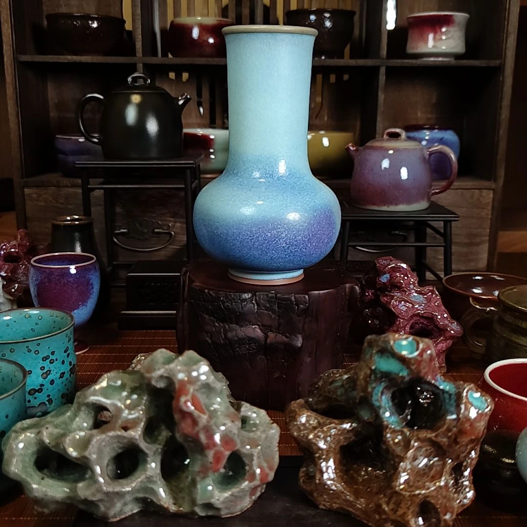 其他宋*钧窑瓷器钧窑瓷器小瓶子