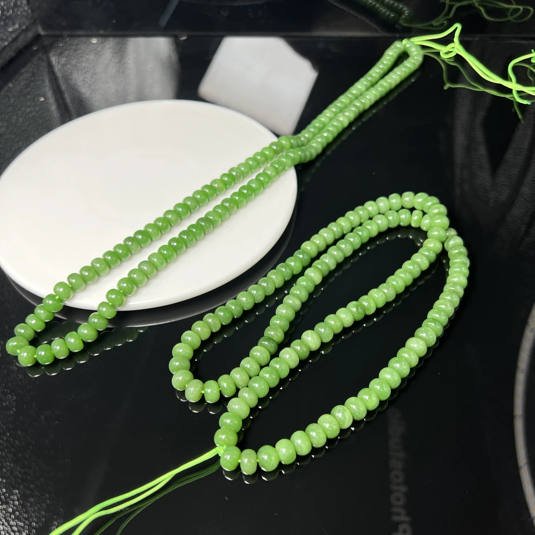 【老郑家】和田玉项链 约8mm+(多样性发一件) LHX001