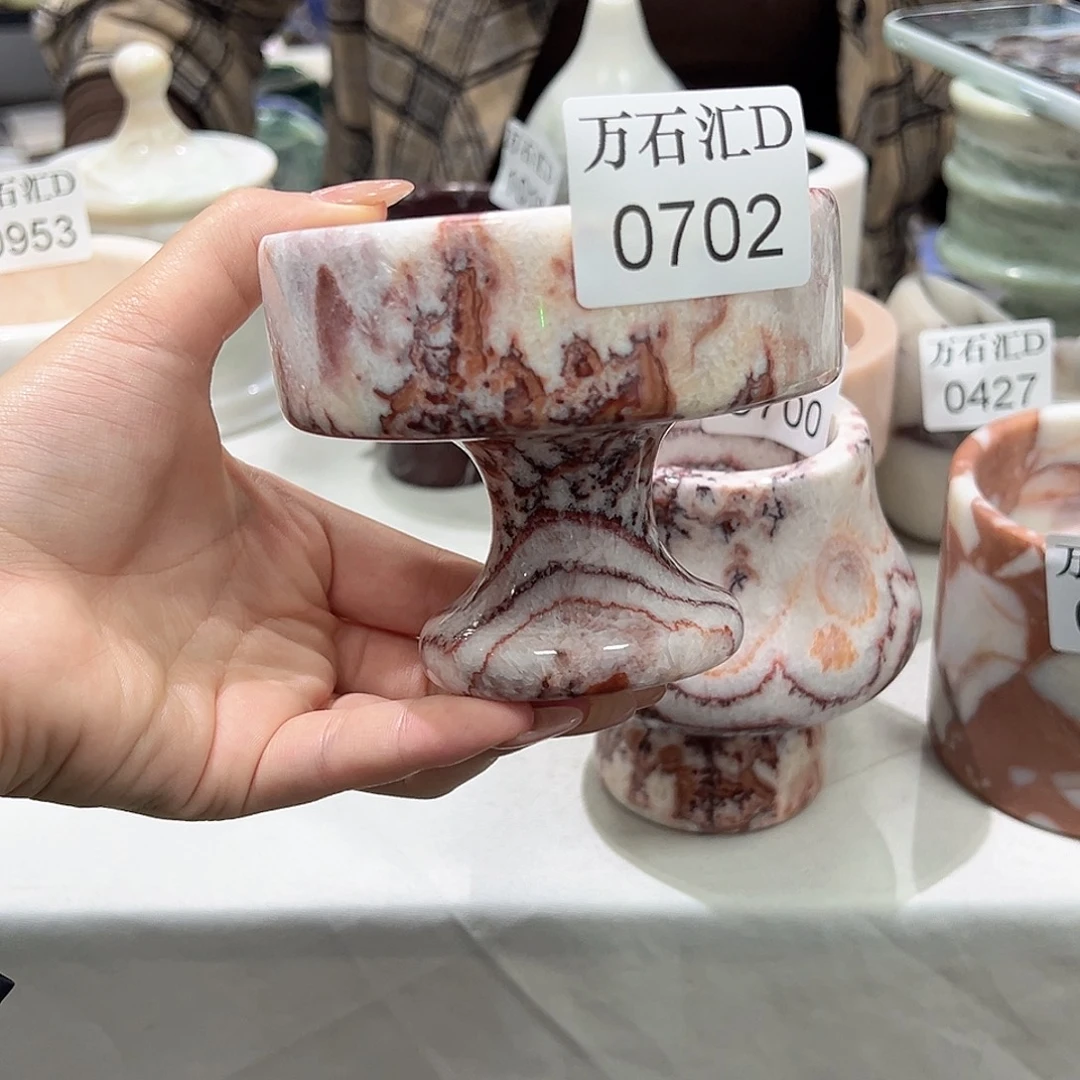 石材0702红龙玉烛台