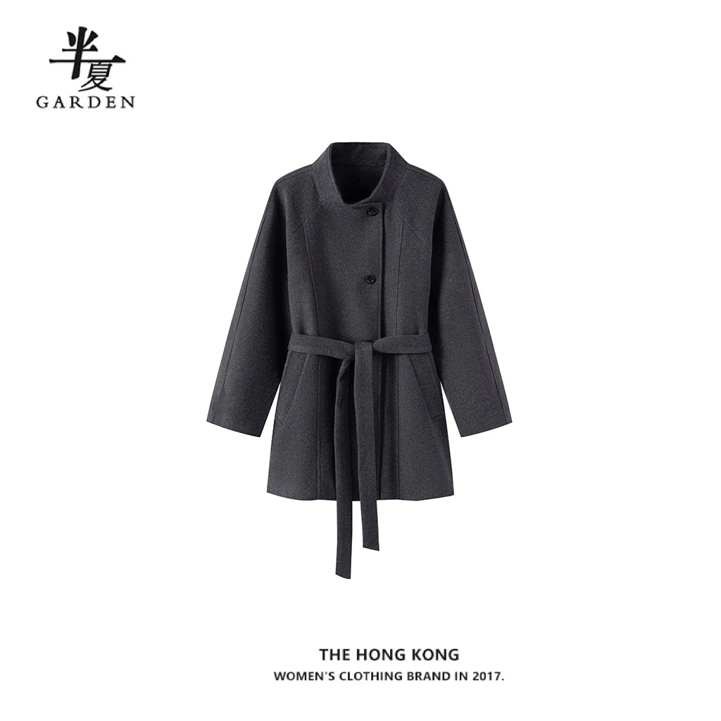 半夏/GARDEN 高级感毛呢春秋短款女大衣