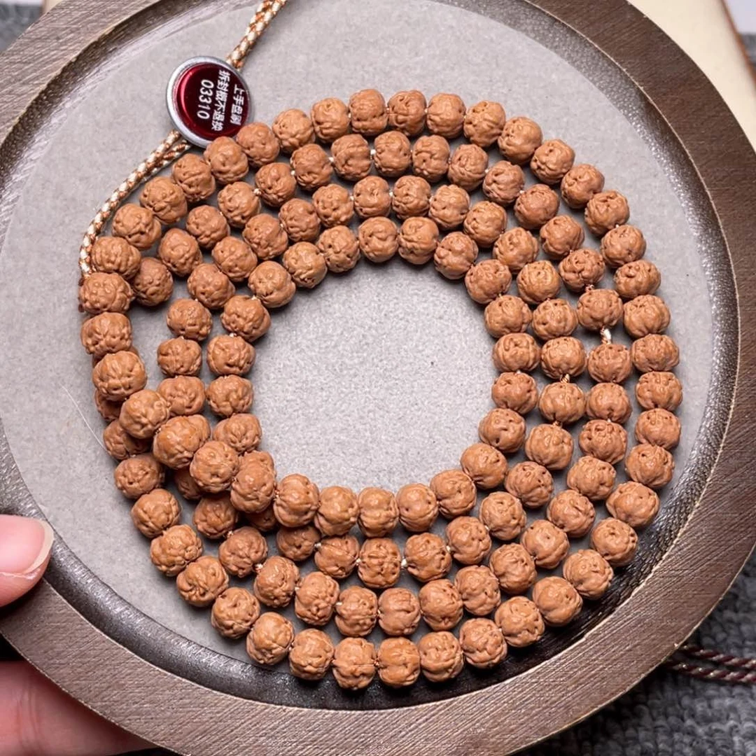 手串金刚菩提欲***达私人定制超头佛手108尺寸7.5➕