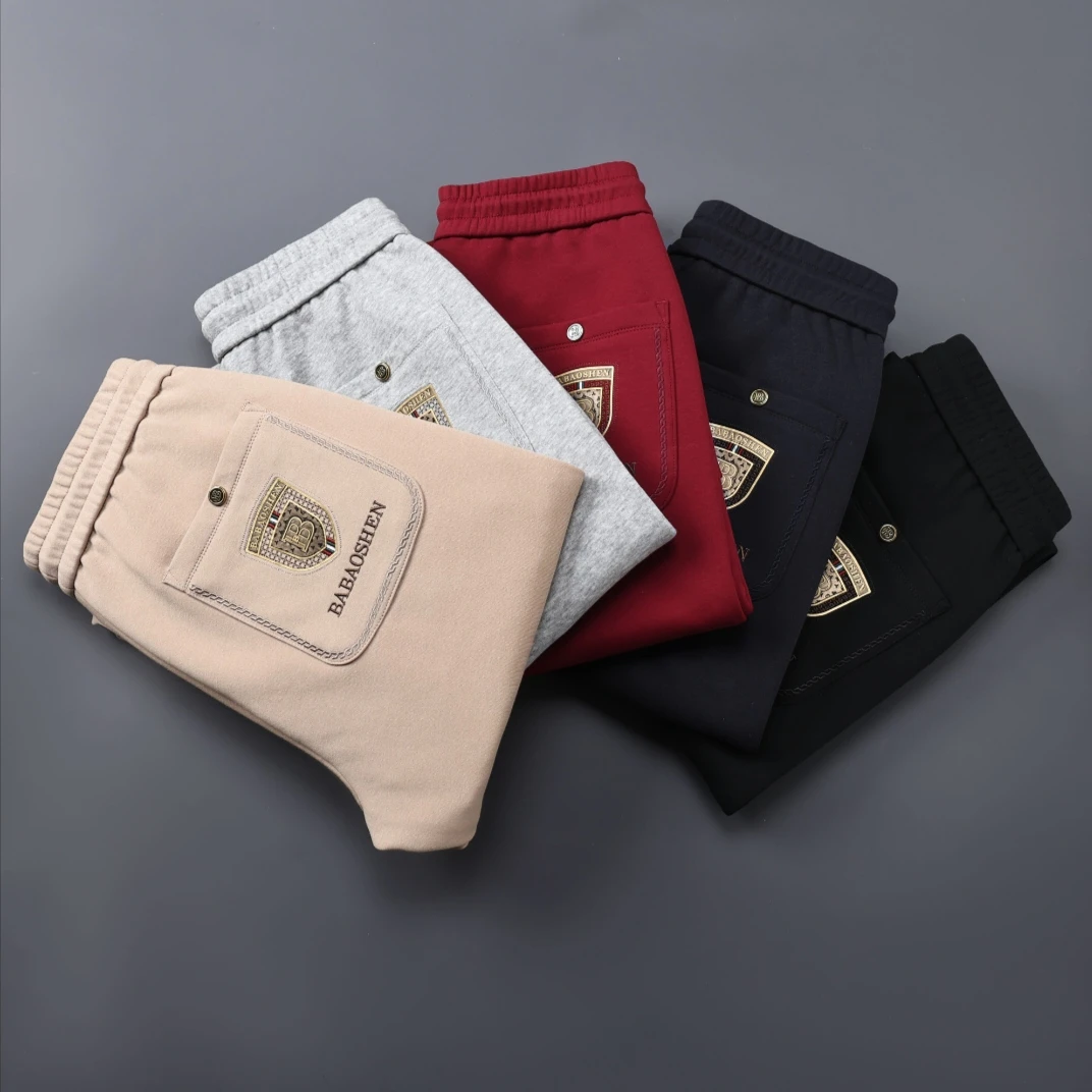BABAOSHEN/巴宝绅-轻奢高端定制春夏款高端休闲裤百搭直筒裤