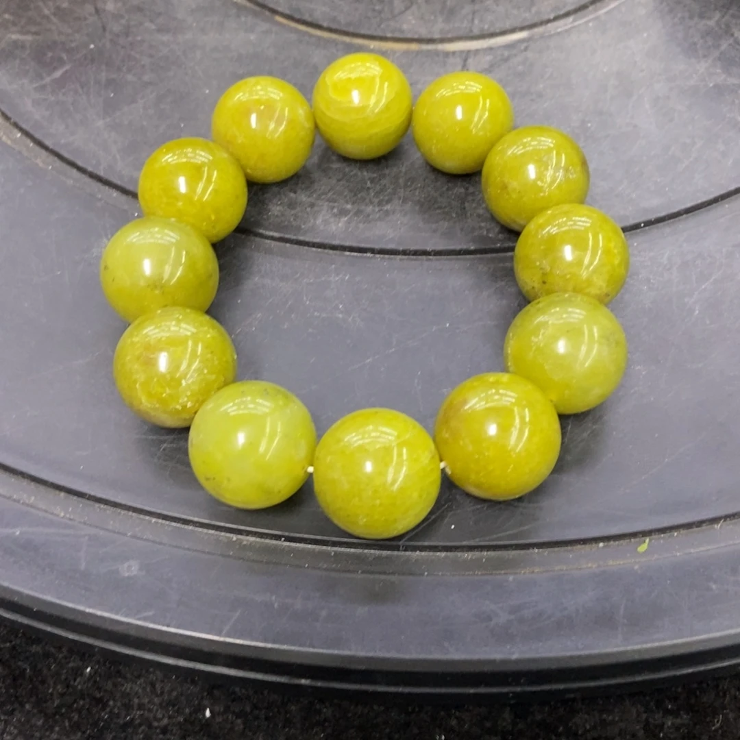 石材天然岫岩玉手串