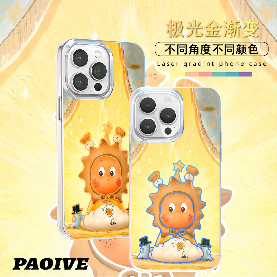 星星人适用苹果华为vivo一加iPhone小米红米极光手机壳壳