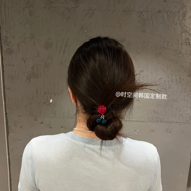 韩国AZNAVOUR阿兹娜树脂夏日果冻风铃发绳发圈精致百搭