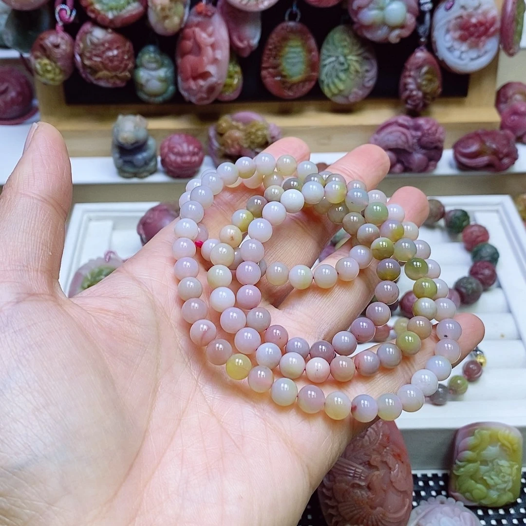 玛瑙/玉髓盐源玛瑙手链未镶嵌