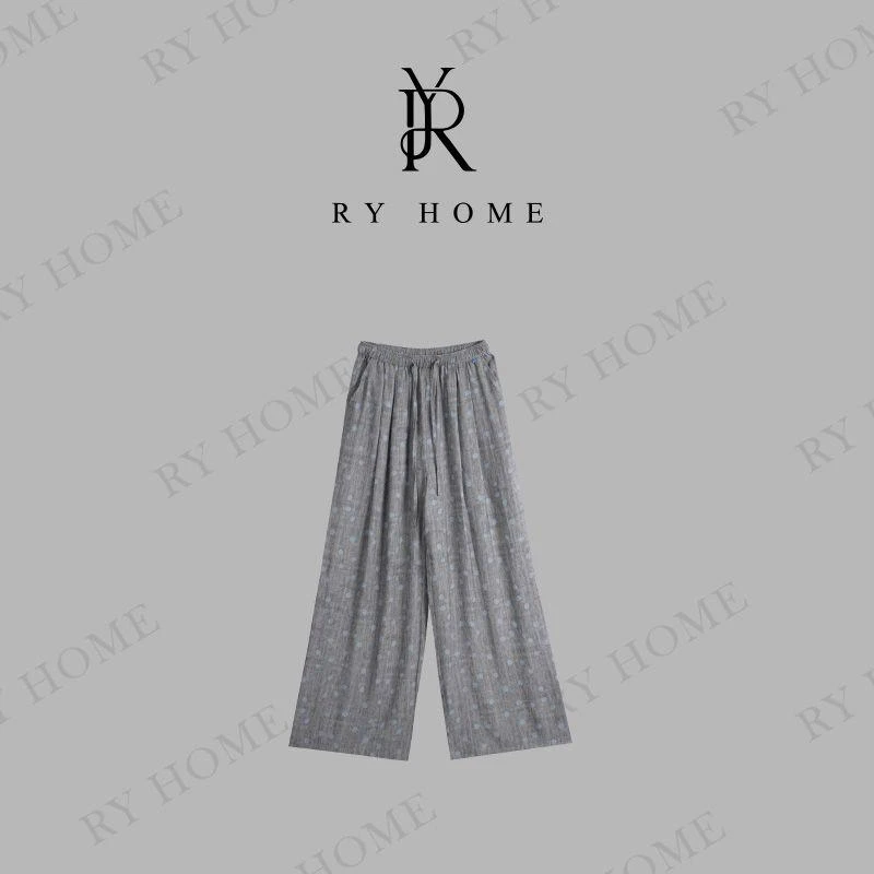 【容雨RYHOME】夏季波点松紧腰休闲裤252K2559