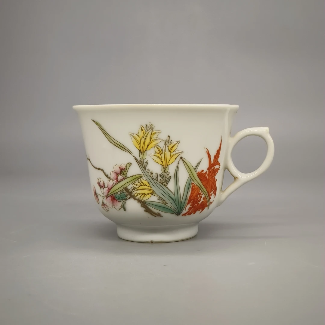 42502033*民国粉彩花卉杯/瓷器四/江苏省文物总店