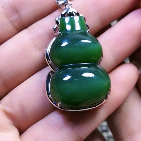 和田玉银S925镶嵌戒指