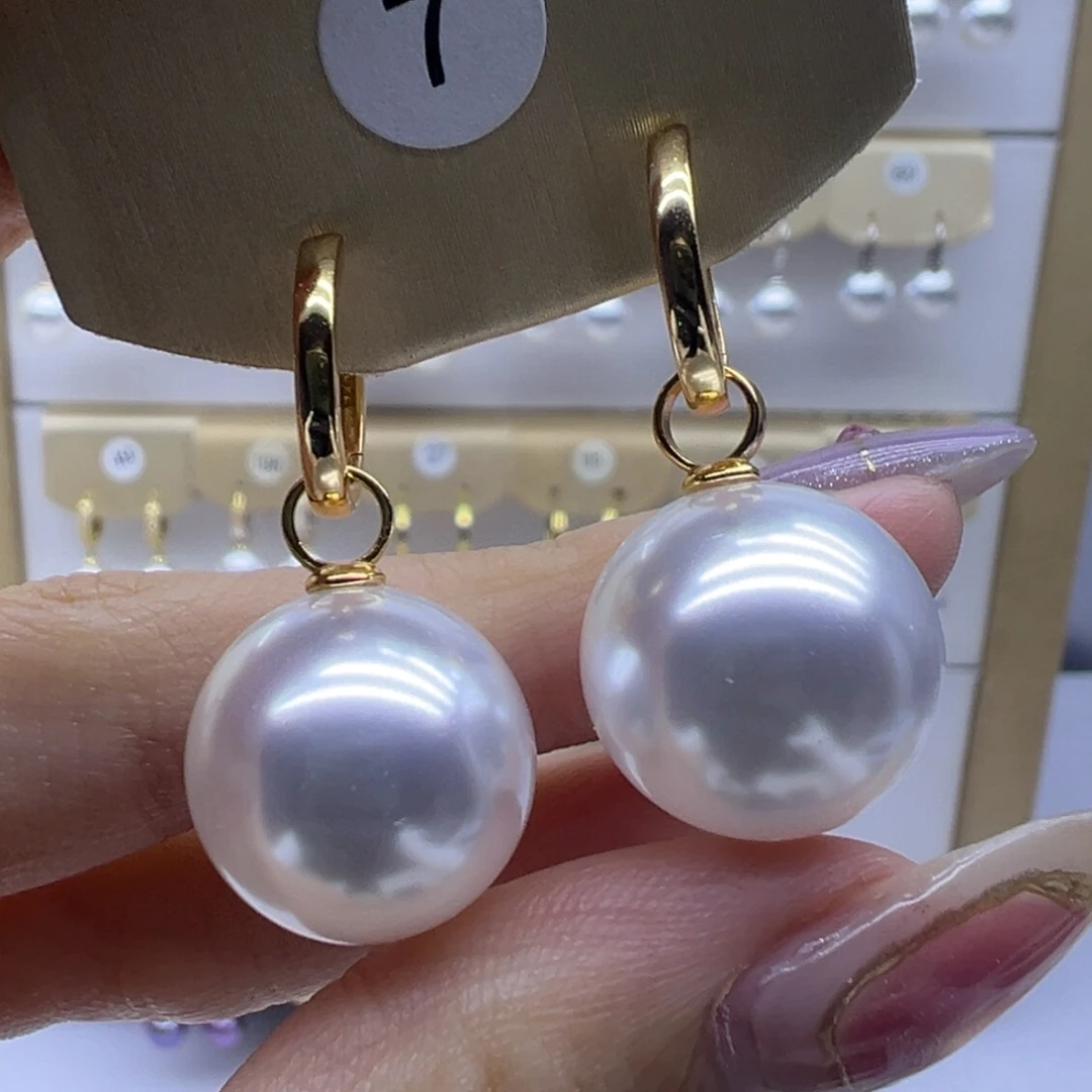 耳饰淡水珍珠银S925镶嵌