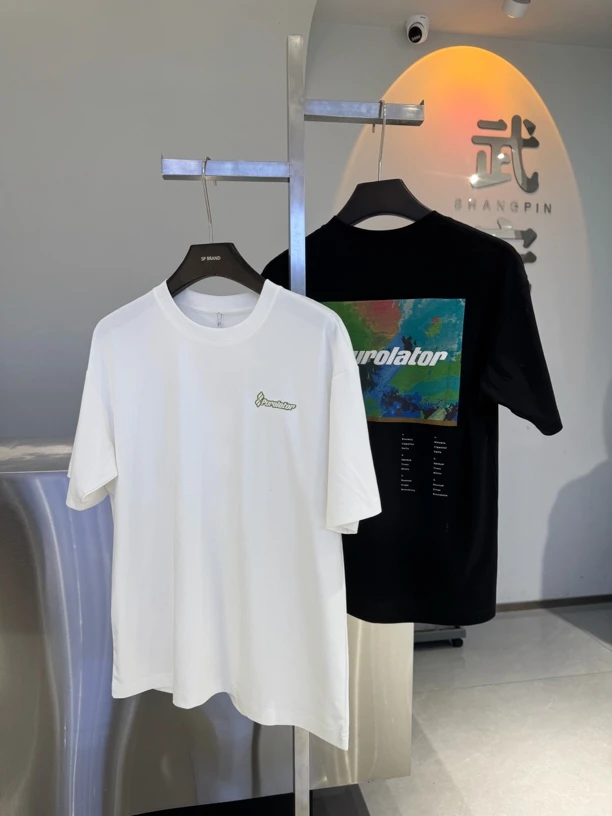 8802两色彩色晕染短袖时尚男士休闲夏季