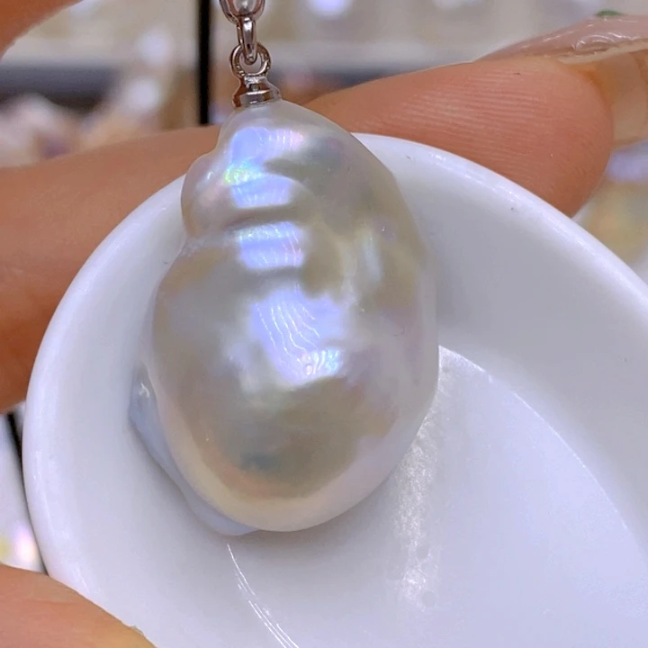 淡水珍珠未镶嵌吊坠(赠链)