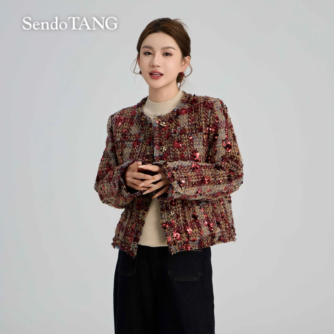 新年战衣羽绒【自由明媚】胖多女装新款时尚高级百搭小香风羽绒服