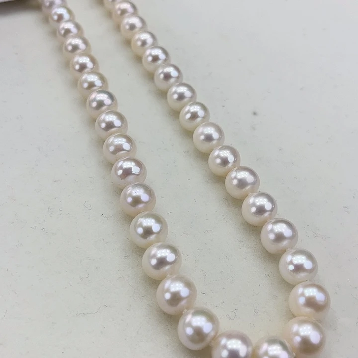 淡水珍珠颈饰银S925镶嵌卡9炫彩高品
