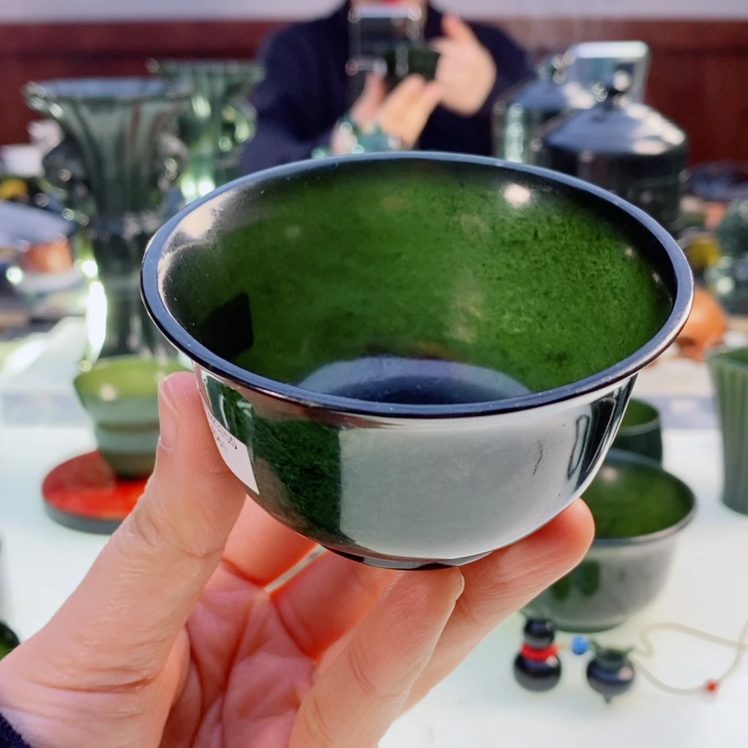 和田玉（青玉）摆件未镶嵌微瑕