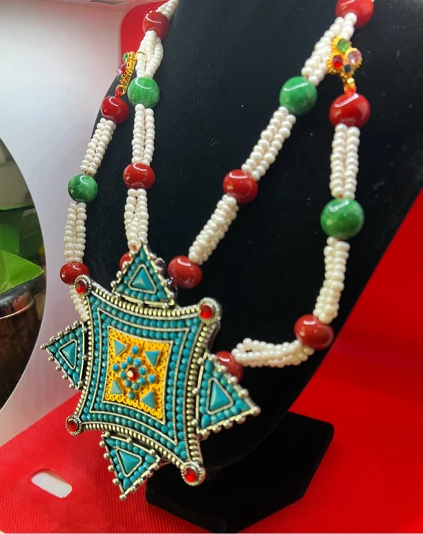 合金亚克力吊坠 藏族饰品挂件藏族舞配饰颈饰藏族首饰不掉色