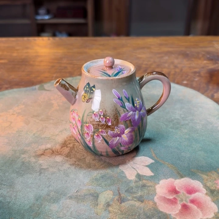 柴烧纯手工手绘陶瓷