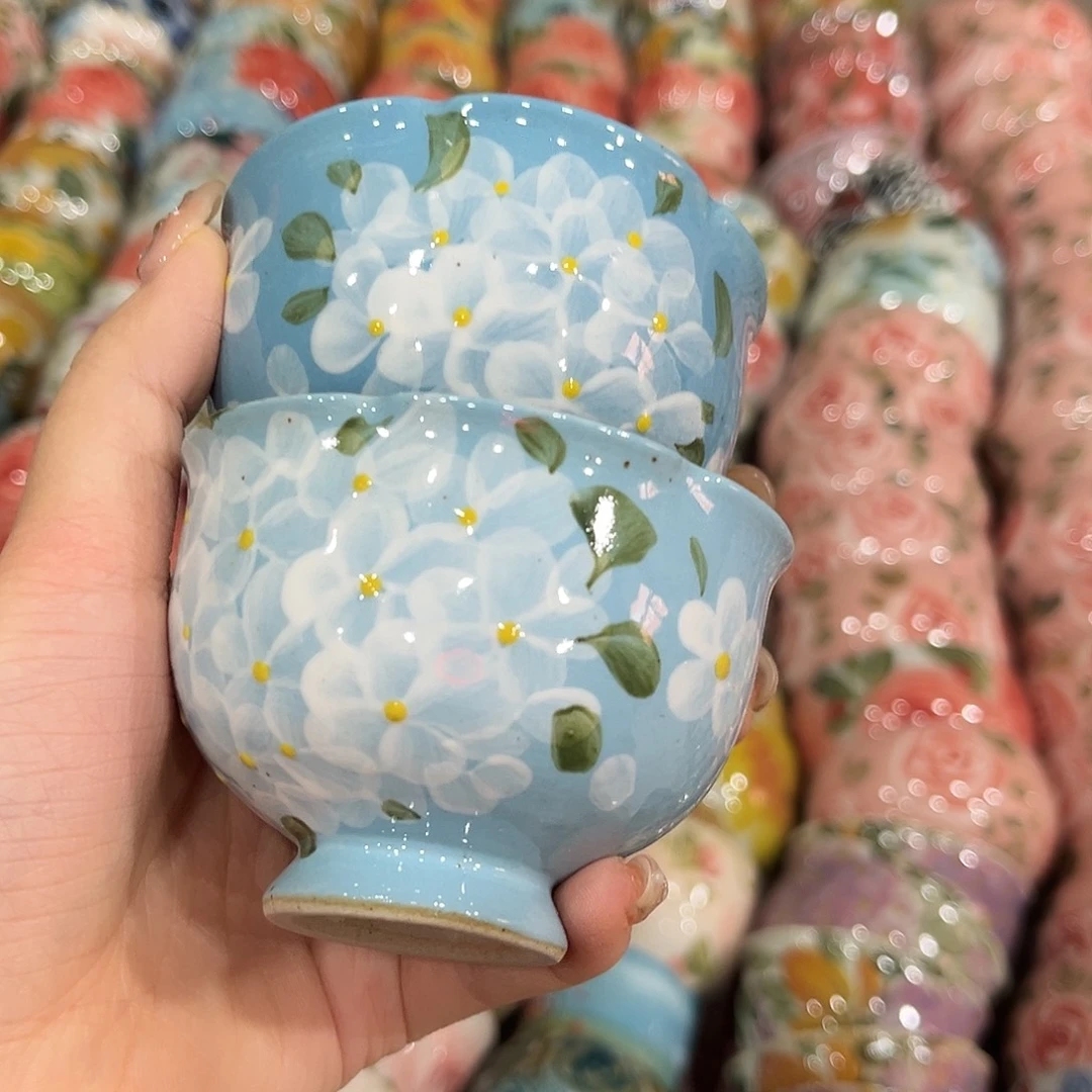 陶泥景德镇手工手绘高温釉下彩