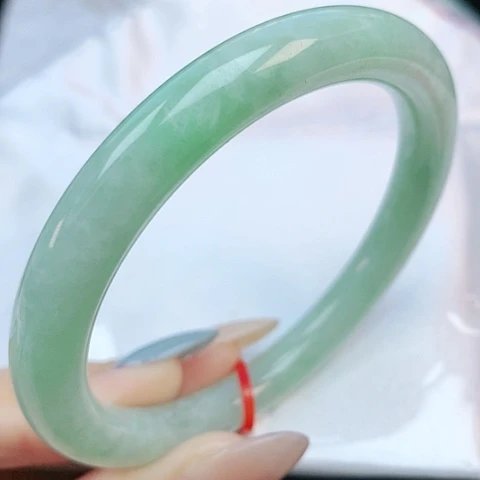 未镶嵌手镯翡翠58圆条080044