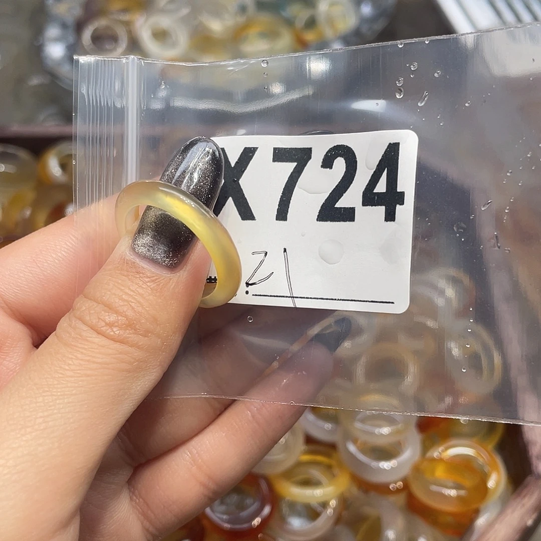 玛瑙/玉髓未镶嵌戒指724