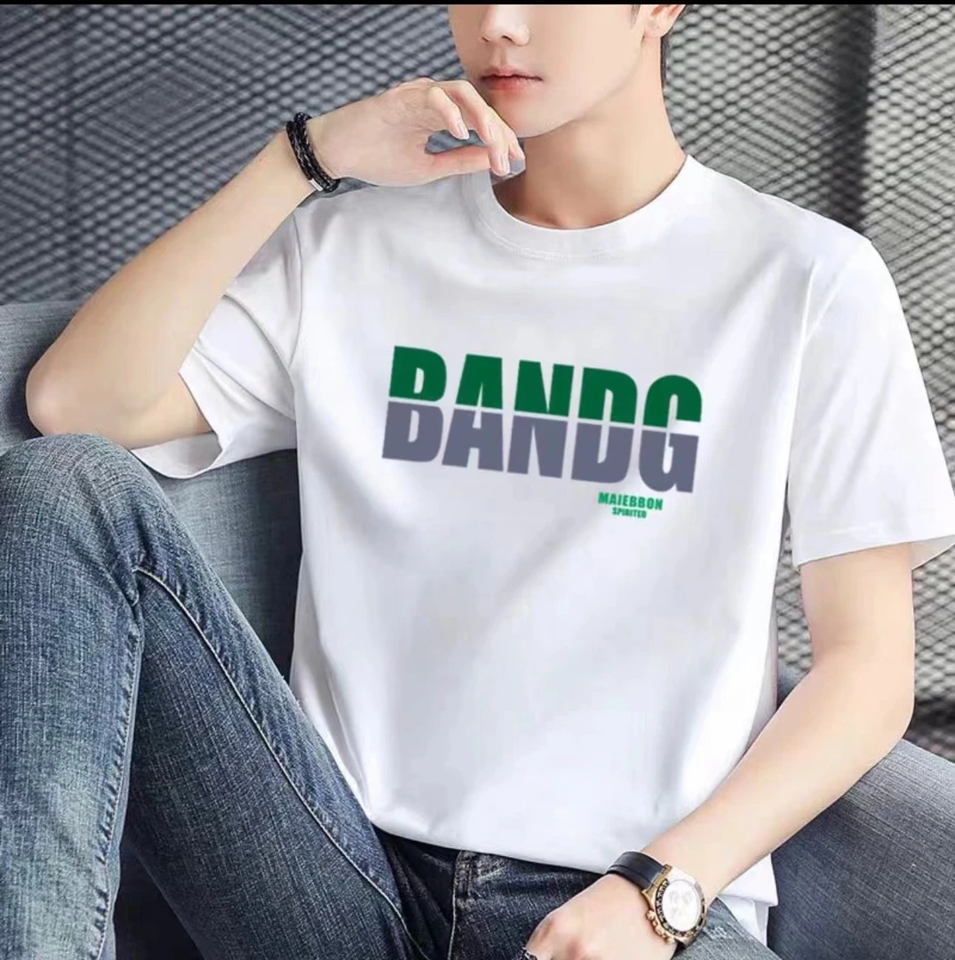 2025新款T恤男圆领短袖潮流百搭男士半袖时尚宽松情侣款上衣t