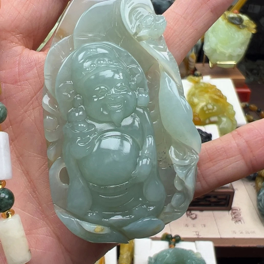 岫玉未镶嵌挂件挂件