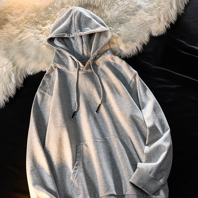 带帽衫宽松卫衣连帽个色外套S-5XL-22基础款男女长袖秋季青年纯色