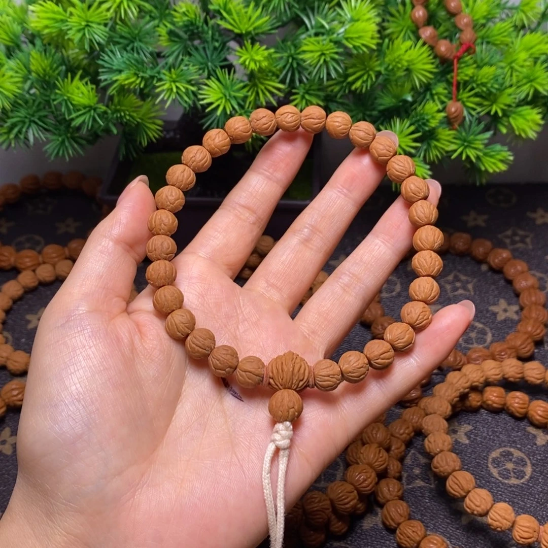 心***阳桃核手串秦岭桃核