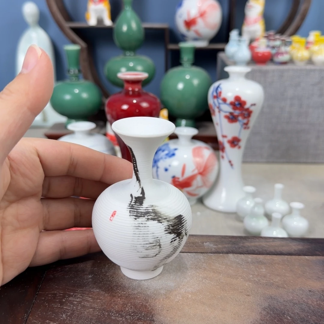 陶瓷手工小花器摆件
