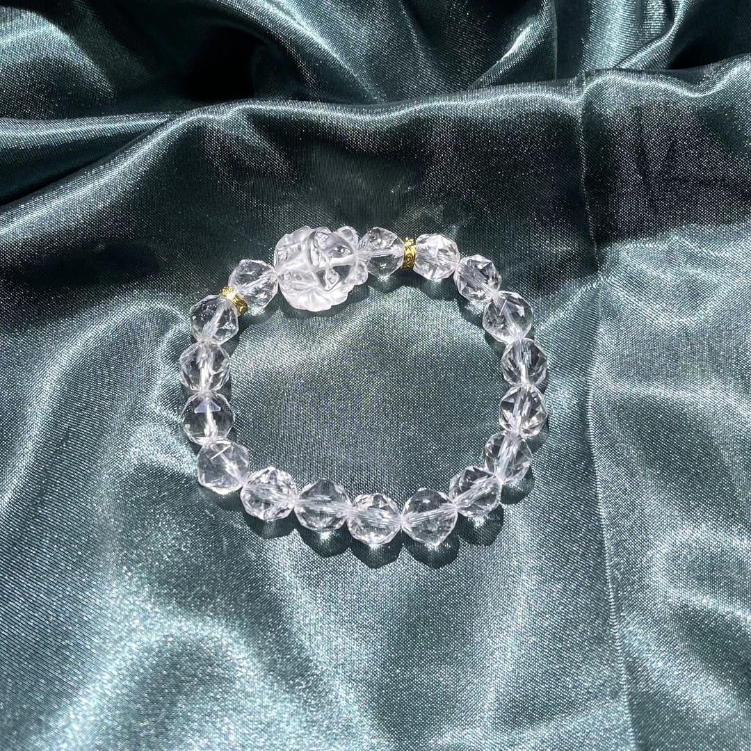 白水晶DIY手串约8-9mm