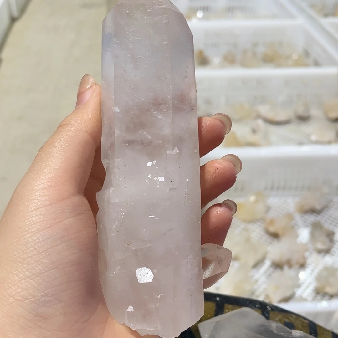 半***态水晶珠宝半成品银S925镶嵌