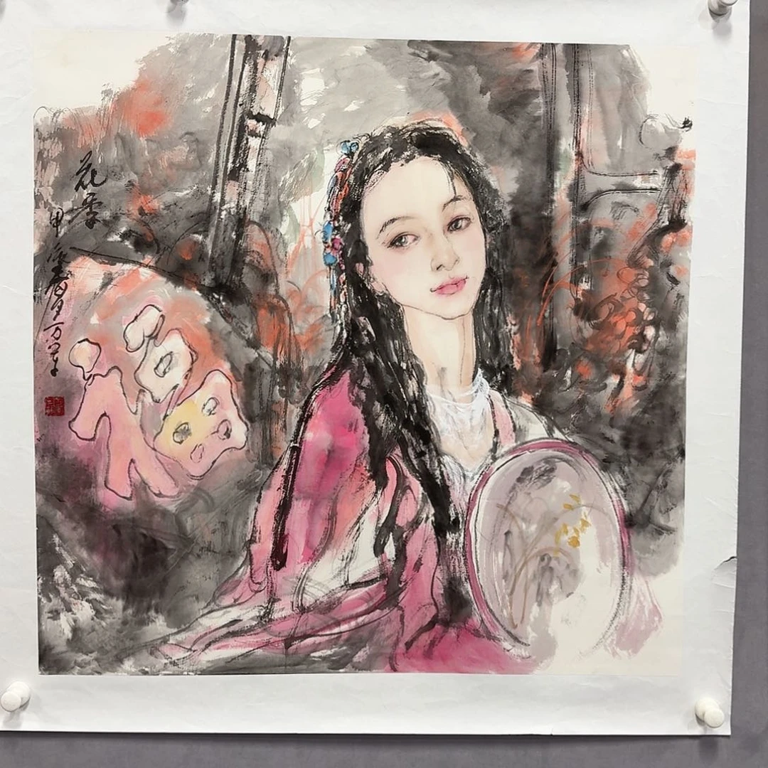 国画亲笔手绘放心去藏