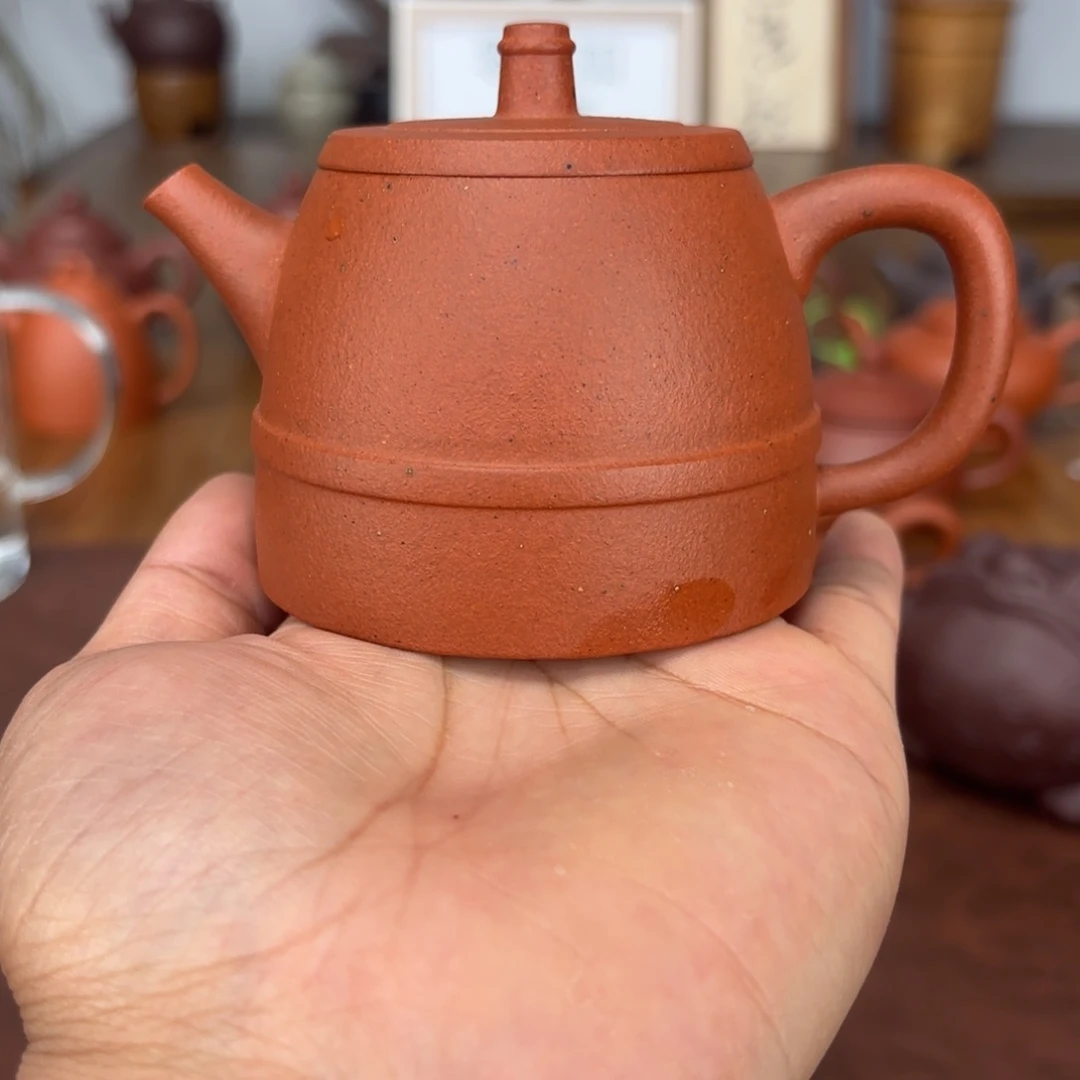 茶壶紫砂汉铎 150毫升零添加大红泥一物一检测