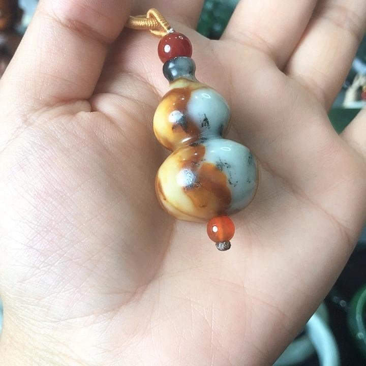 岫玉未镶嵌岫玉花葫芦