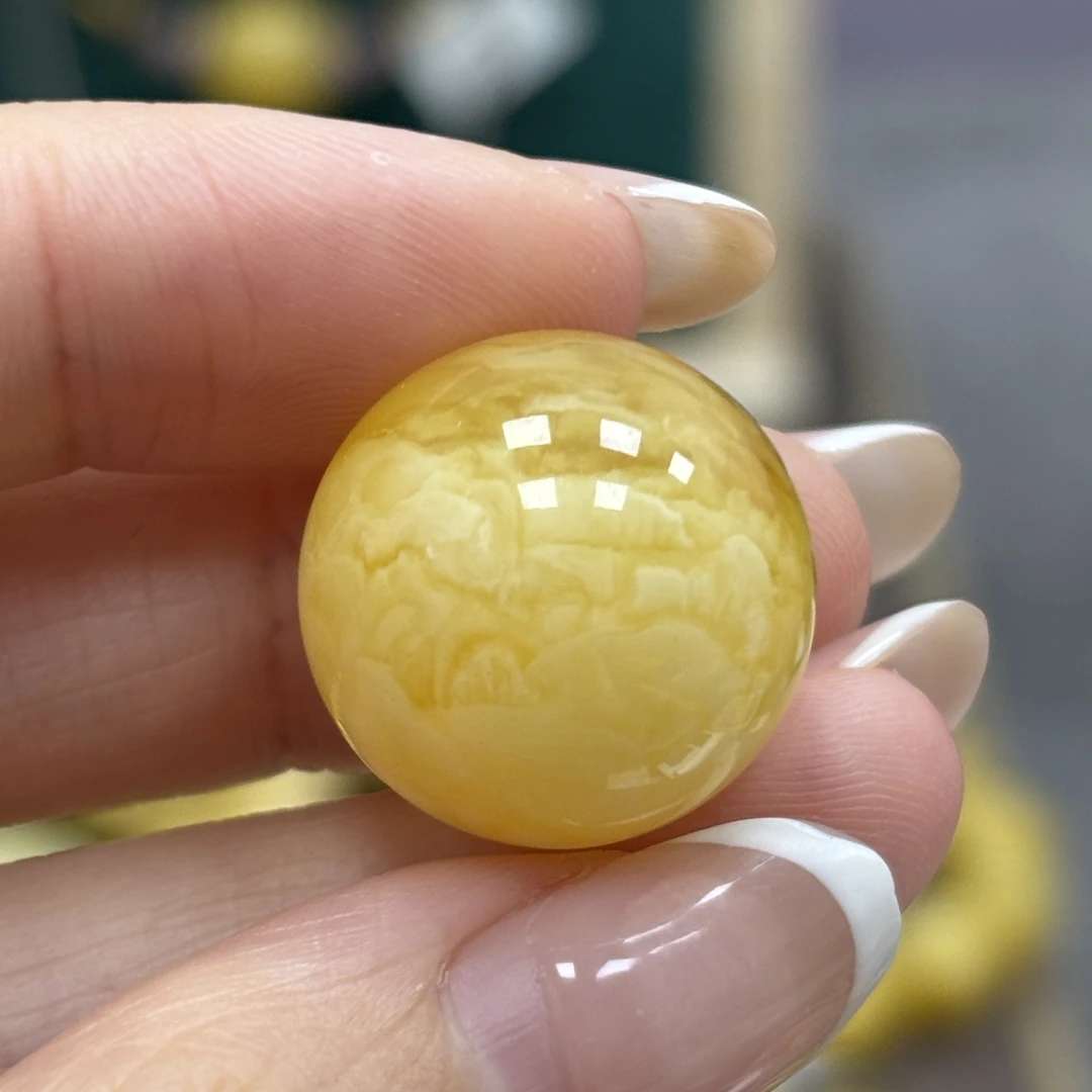 18.3mm瑕疵· 小妖珠宝天然原矿琥珀蜜蜡