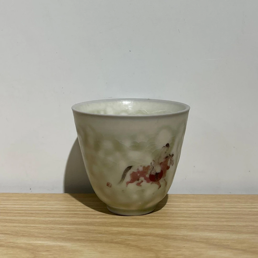 闻兮茶器苏打烧主人杯高档陶瓷茶杯品茗杯
