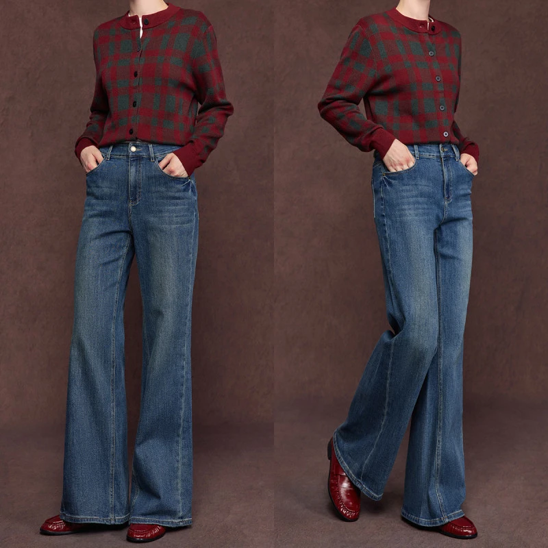 【暖秋专属】雾道 CANTO MOTTO高腰显瘦宽松高棉女式长裤WDA530891C