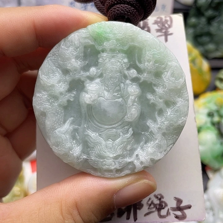 颈饰未镶嵌翡翠天然翡翠