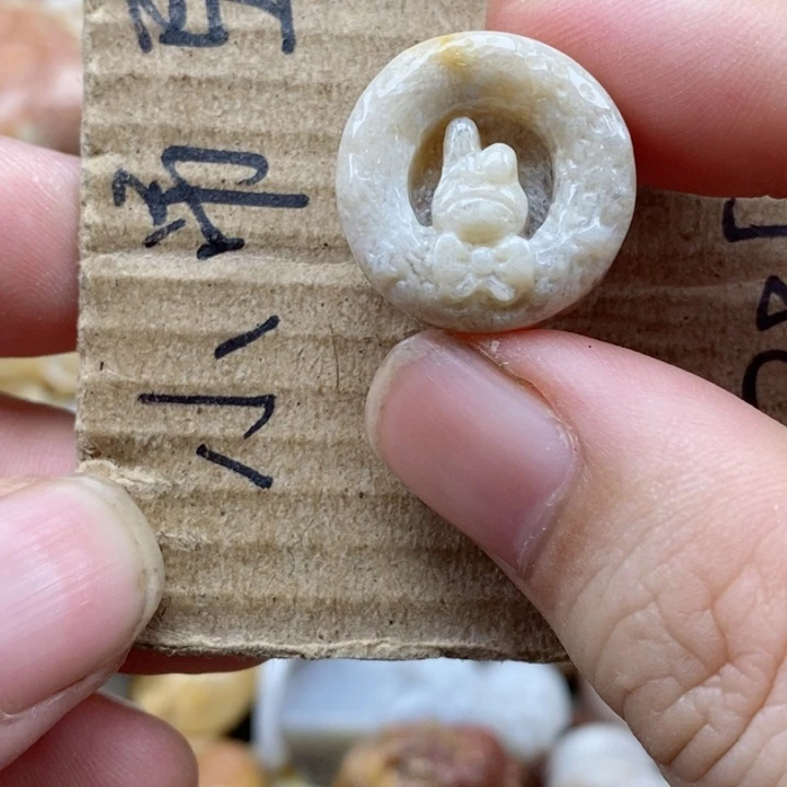 硅化珊瑚（珊瑚玉）未镶嵌颈饰晴**月