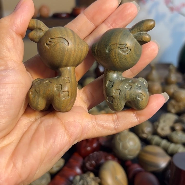 把件小叶紫檀两个一对