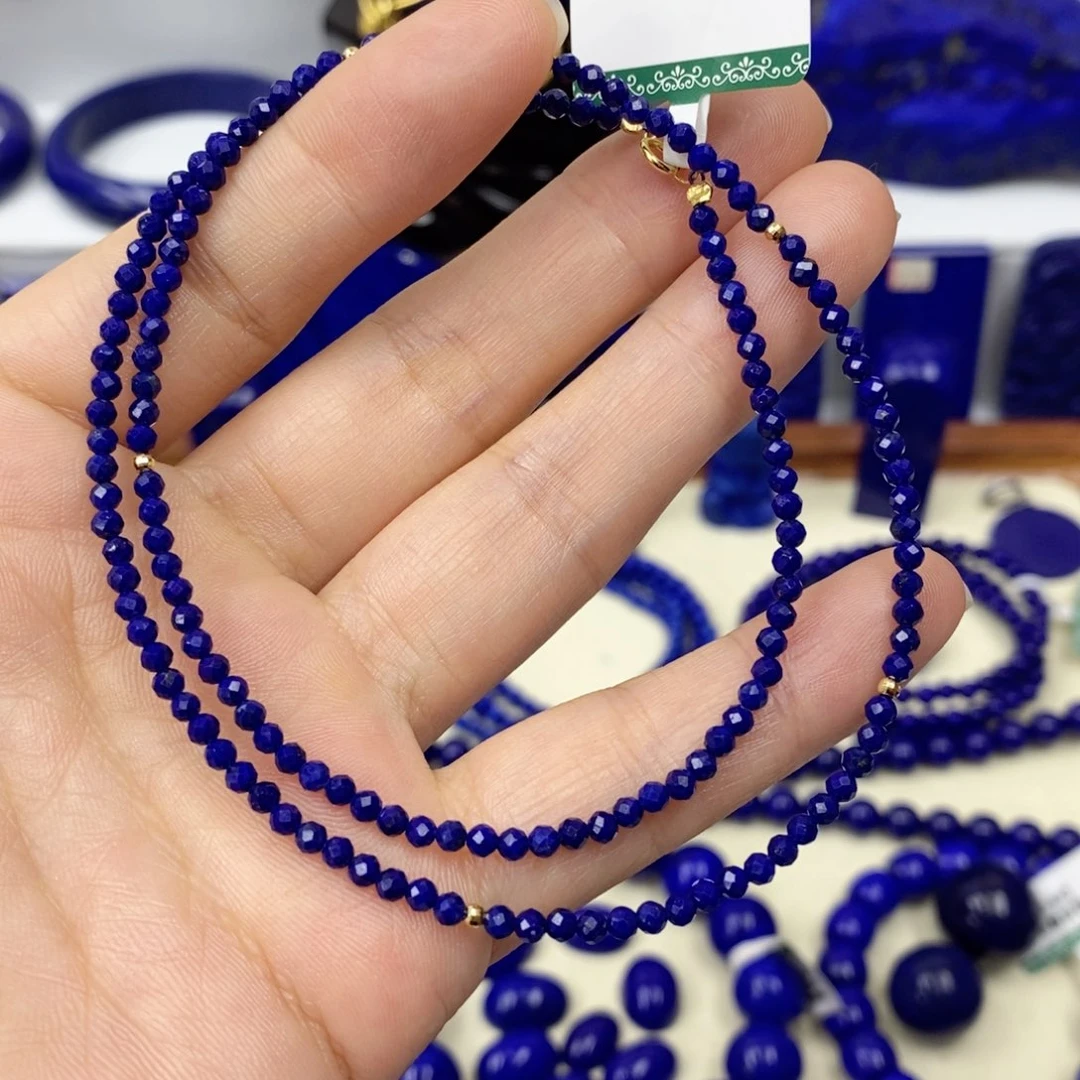 青金石颈饰18K金镶嵌