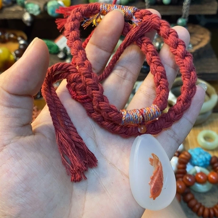 南红玛瑙未镶嵌颈饰南红吊坠项链吊坠女