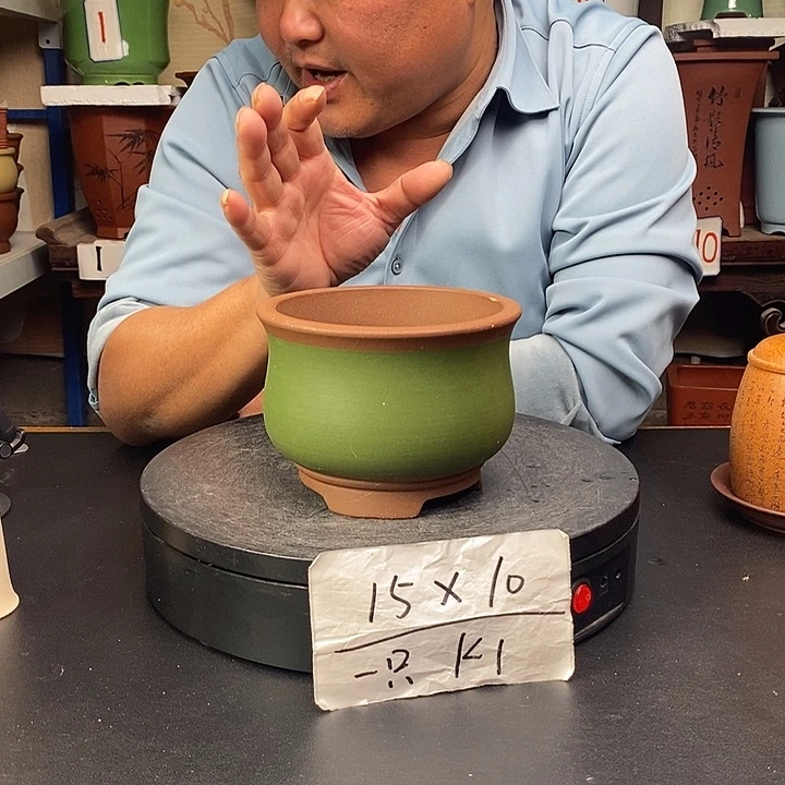 紫砂花盆货号一只K1