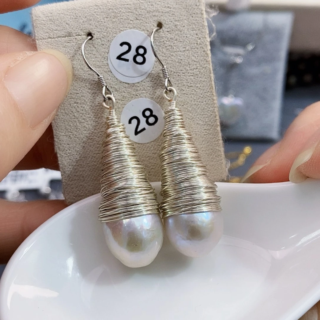 银S925镶嵌特价秒库存正版珠宝淡水极光设计款淡水珍珠