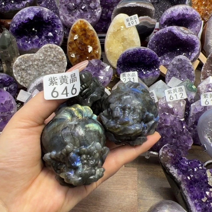 未镶嵌紫晶大型摆件（非配饰）平**点646