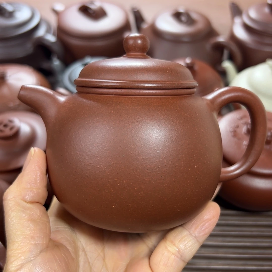 紫砂茶壶红皮龙 匏尊 260cc