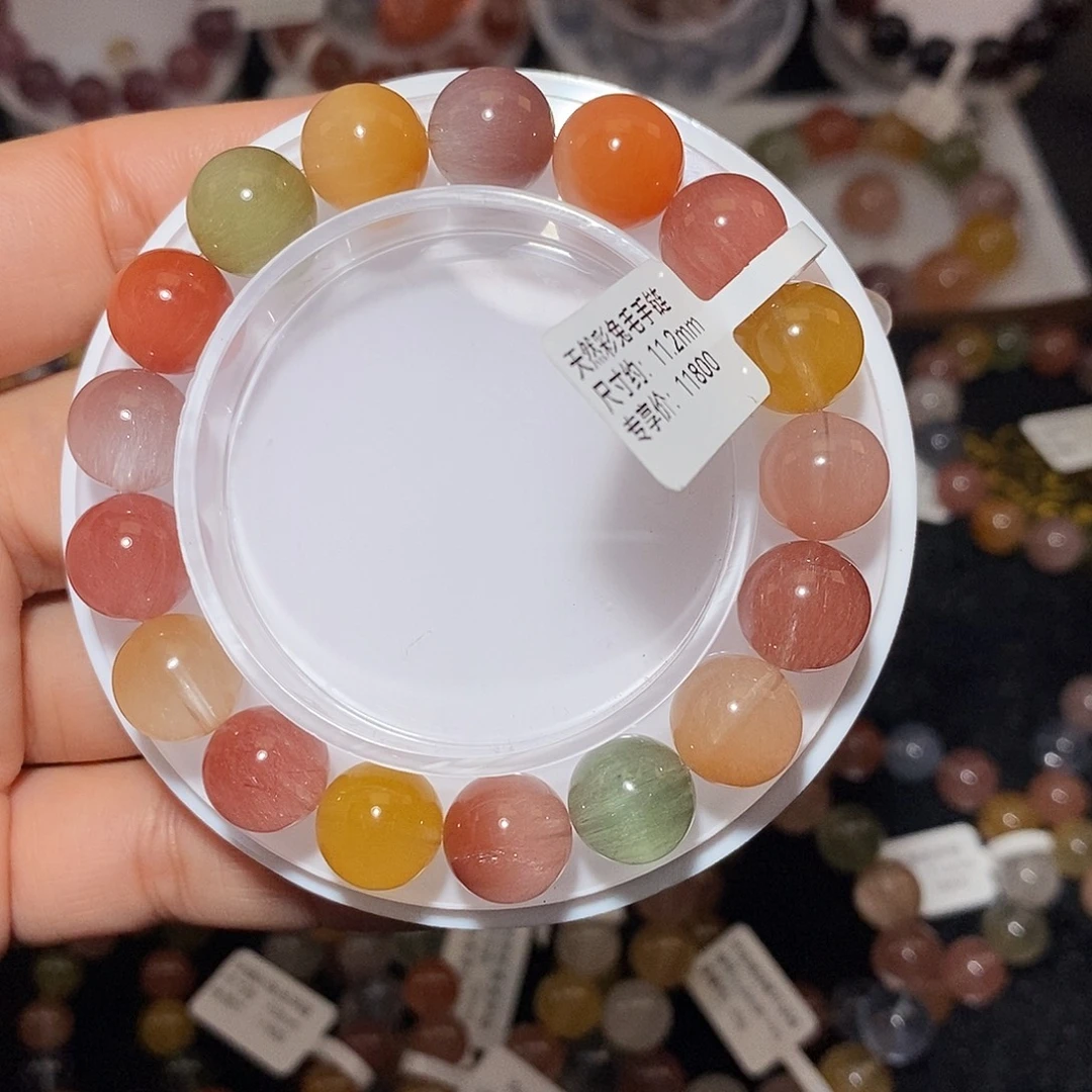 未镶嵌水晶手链彩兔毛手链11.2