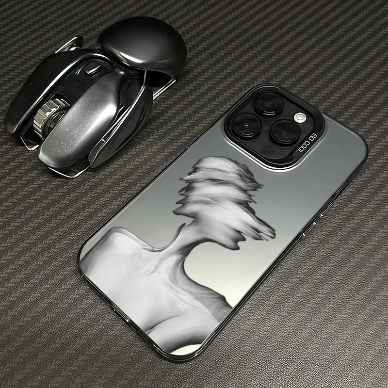 抽象扭曲适用iphone16/15/14pro max手机壳13苹果12高级保护套11