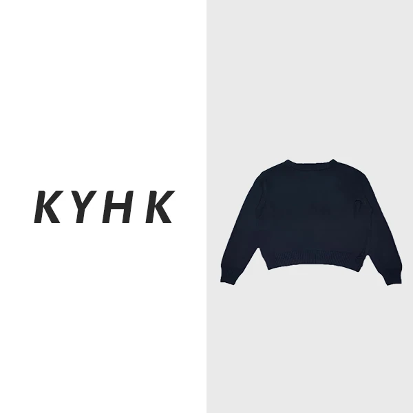 KYHK慵懒风舒适休闲设计师款破烂毛衣221251