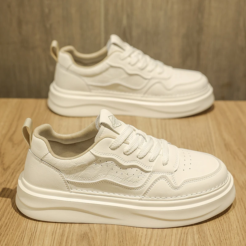男士小白鞋2025新款韩版男鞋轻便软底休闲鞋子潮流板鞋潮鞋MD8602